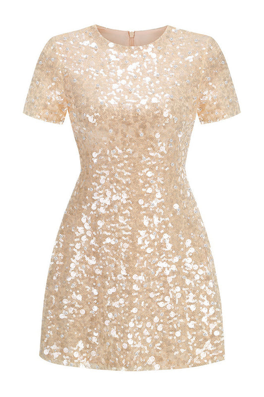 Aeisa High Waist Bubble Beads Dress