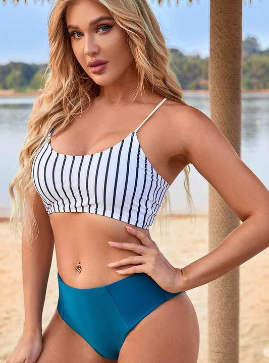 Sculpted Cut-Out Bikini – Halter Luxe