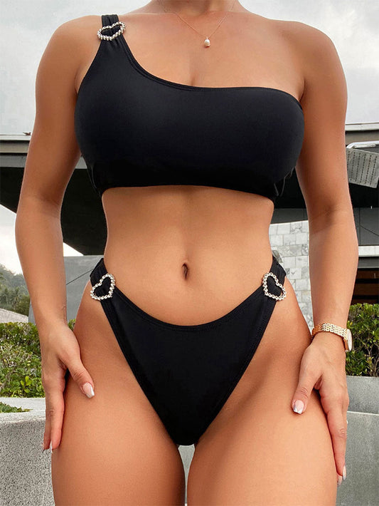 Boho Strappy Swimsuit – Tropical Bloom