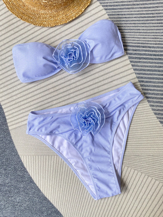 Glam High-Waist Bikini – Tropical Bloom