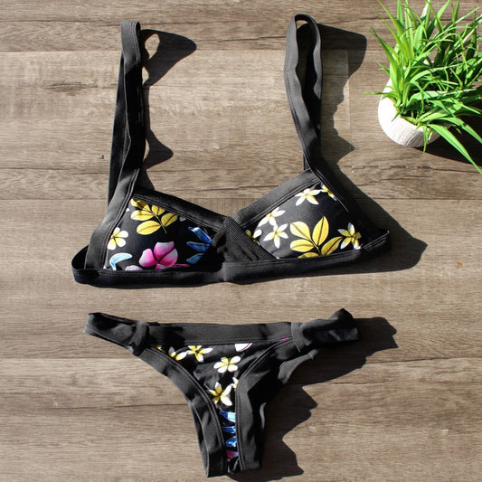 Sculpted High-Waist Bikini – Golden Hour