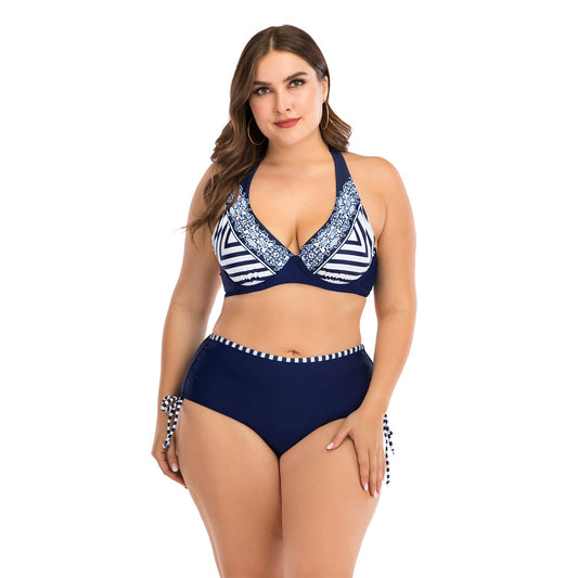 Romantic High-Waist Bikini – Vintage Chic