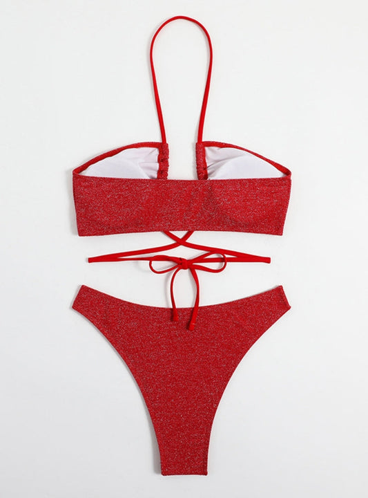 Boho Cut-Out Bikini – Vintage Chic
