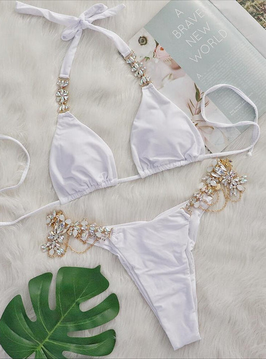 Sculpted Triangle Bikini – Halter Luxe
