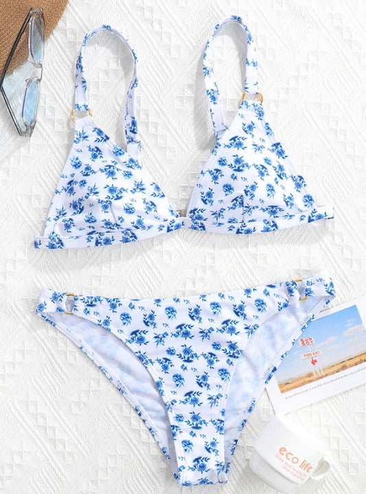 Minimalist High-Waist Bikini – Satin Glow