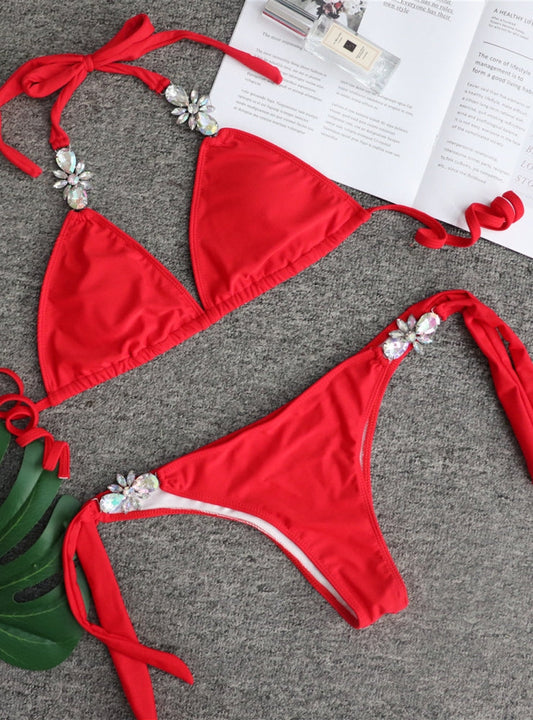 Luxe Strappy Swimsuit – Floral Dream