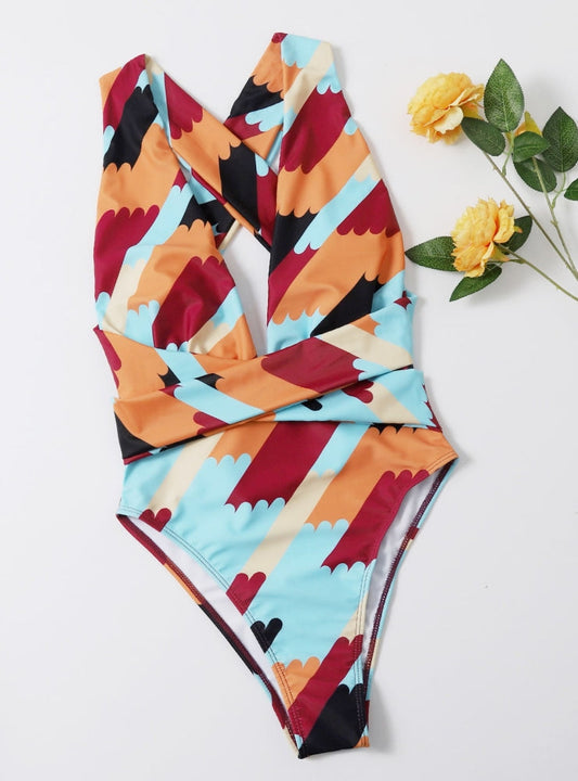 Romantic Strappy Swimsuit – Ocean Escape