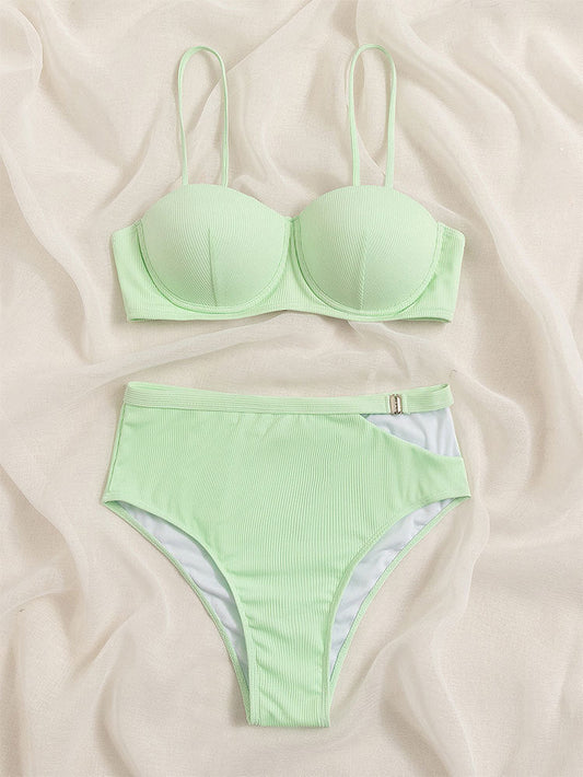 Sculpted Cut-Out Bikini – Crisscross Style