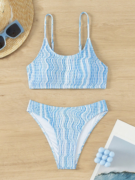 Chic Strappy Swimsuit – Halter Luxe