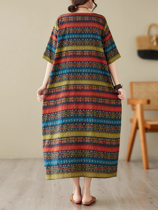 Classic Charmer Printed Midi Dress