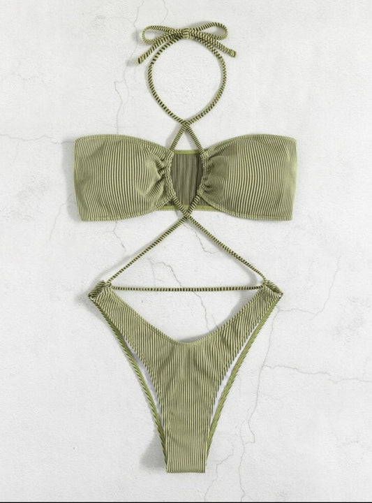 Glam High-Waist Bikini – Golden Hour