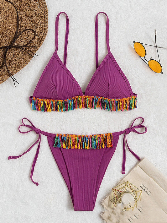 Bold High-Waist Bikini – Sun-Kissed