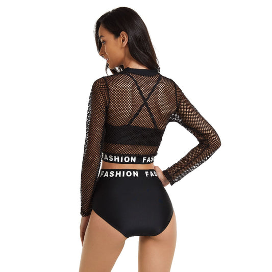 Bold Cut-Out Bikini – Tropical Bloom