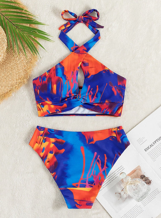 Elegant Cut-Out Bikini – Midnight Swim