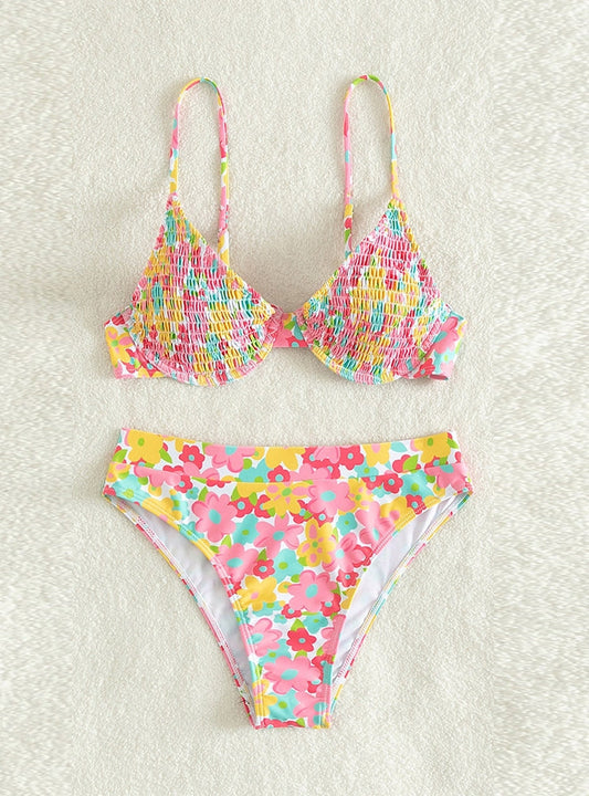 Elegant High-Waist Bikini – Sun-Kissed