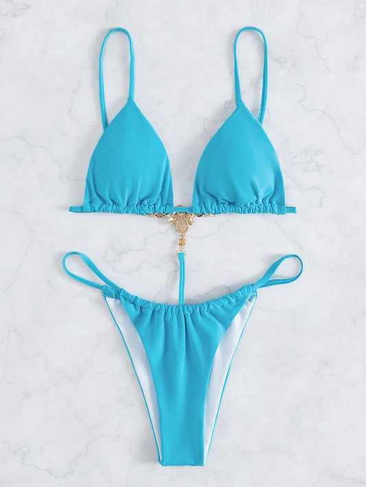 Allure High-Waist Bikini – Golden Hour