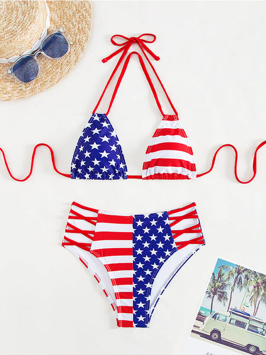 Boho Triangle Bikini – Sun-Kissed