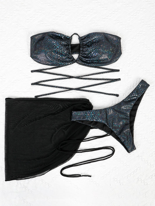 Minimalist Cut-Out Bikini – Midnight Swim