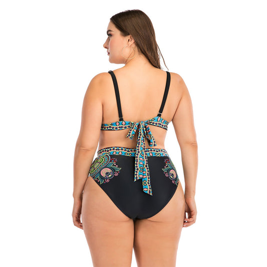 Glam High-Waist Bikini – Satin Glow
