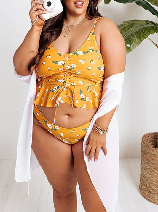 Boho Cut-Out Bikini – Satin Glow