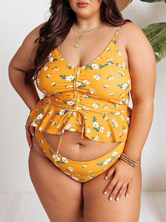 Boho Cut-Out Bikini – Satin Glow