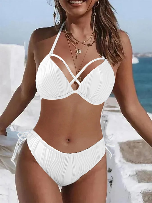 Allure High-Waist Bikini – Vintage Chic
