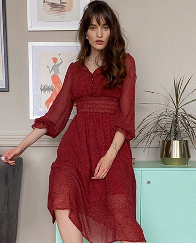 Warm Conversation Midi Dress