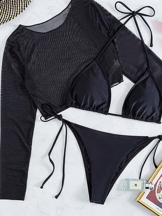 Romantic High-Waist Bikini – Golden Hour