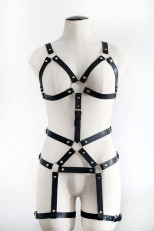 Body-hugging Black Fantasy Clothing