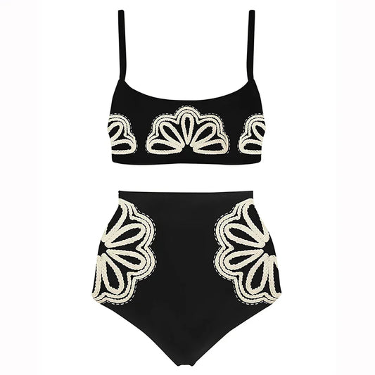 Romantic Strappy Swimsuit – Sun-Kissed