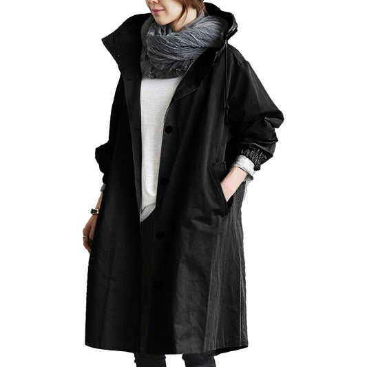 Nova Women’s Casual Long Hooded Coat