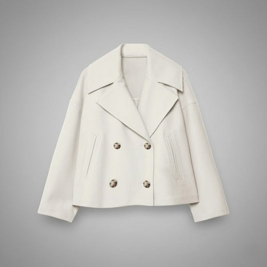 Everly Classic Double Button Short Jacket for Women