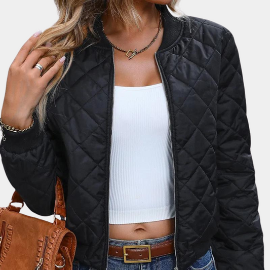 Haven Women’s Quilted Zip-Up Bomber Jacket