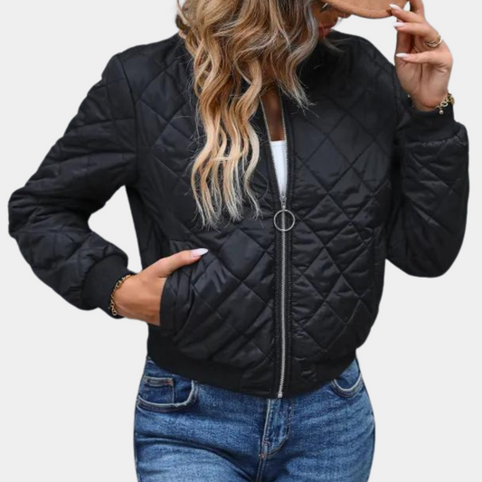 Haven Women’s Quilted Zip-Up Bomber Jacket