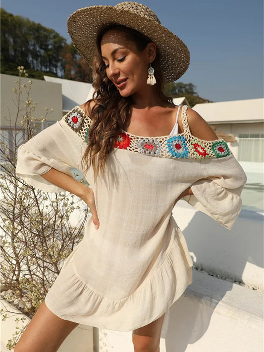 Off Shoulder Boho Tunic