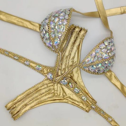 Elegant Cut-Out Bikini – Satin Glow
