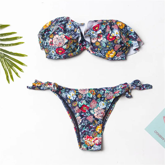Romantic Triangle Bikini – Tropical Bloom