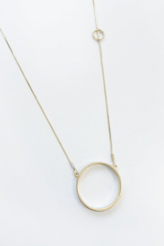 Aura Circle Necklace - Gold