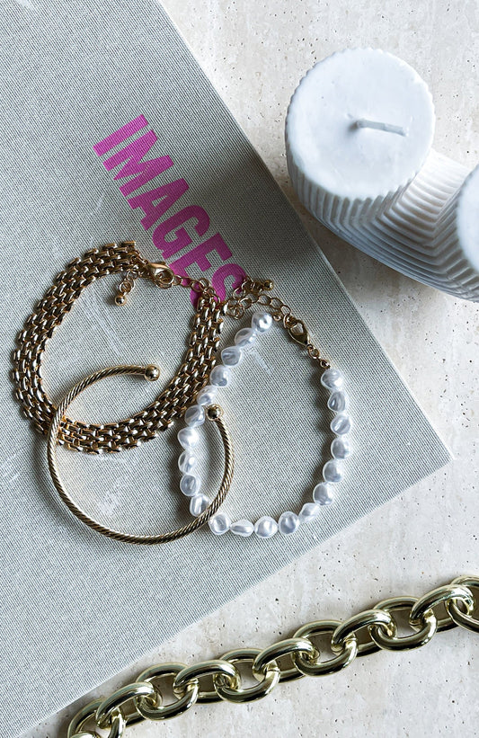Mikayla Bracelet Set Gold