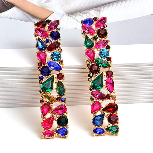 Paradise Rhinestone Stud Earrings