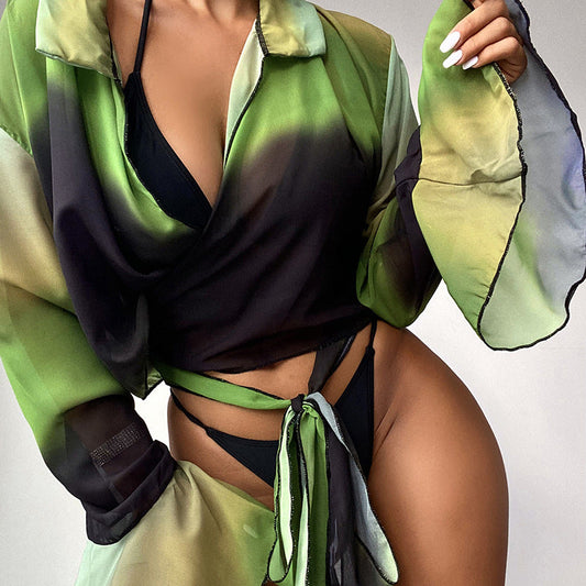 Luxe Strappy Swimsuit – Floral Dream