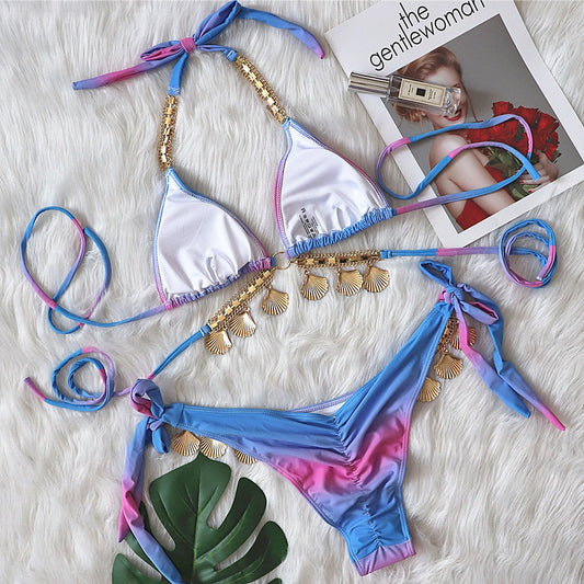 Boho Strappy Swimsuit – Golden Hour