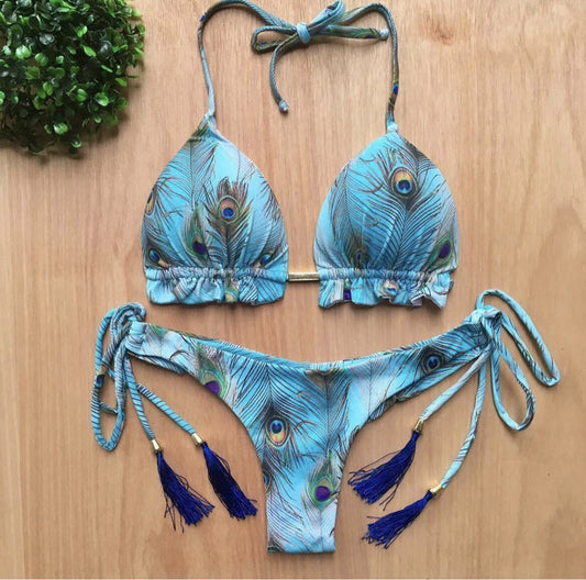 Minimalist Triangle Bikini – Halter Luxe