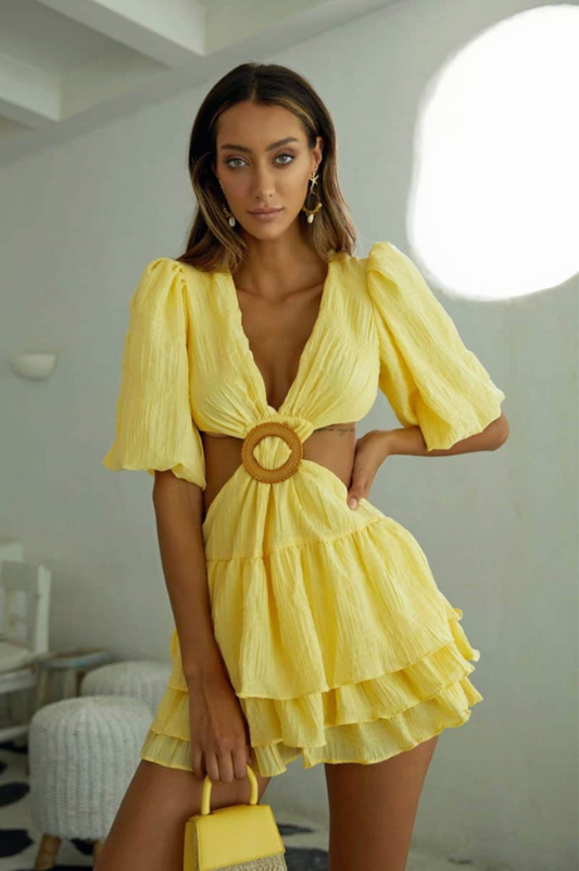 Paloma Puff Sleeve Mini Dress