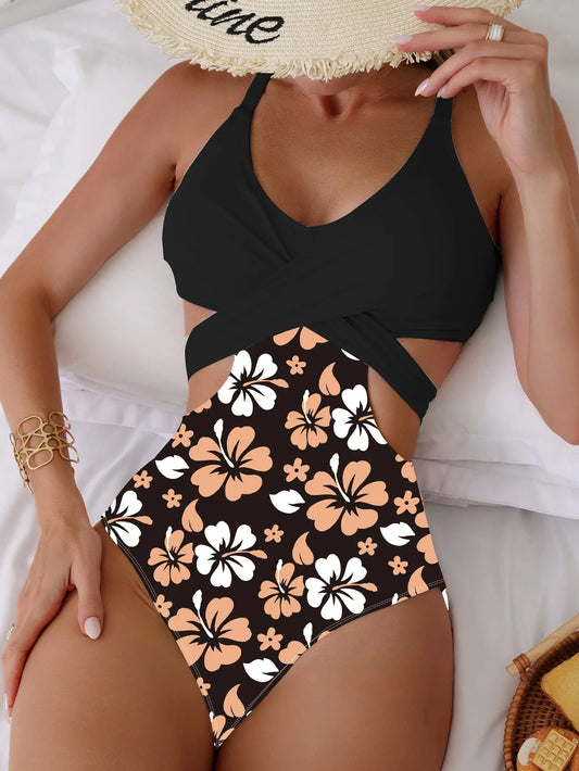Flower Print Beach Cover-Up
