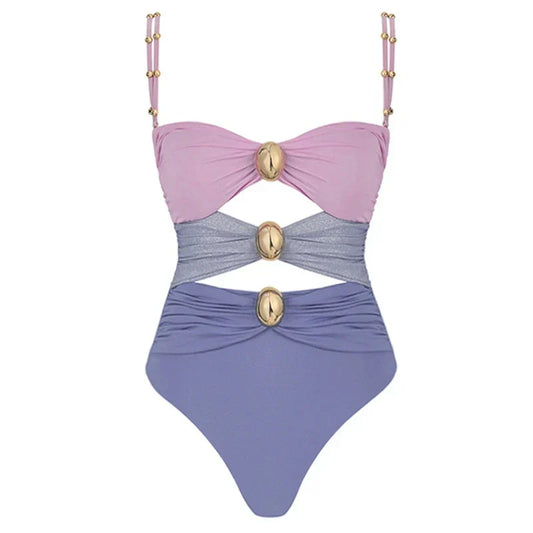 Romantic High-Waist Bikini – Floral Dream