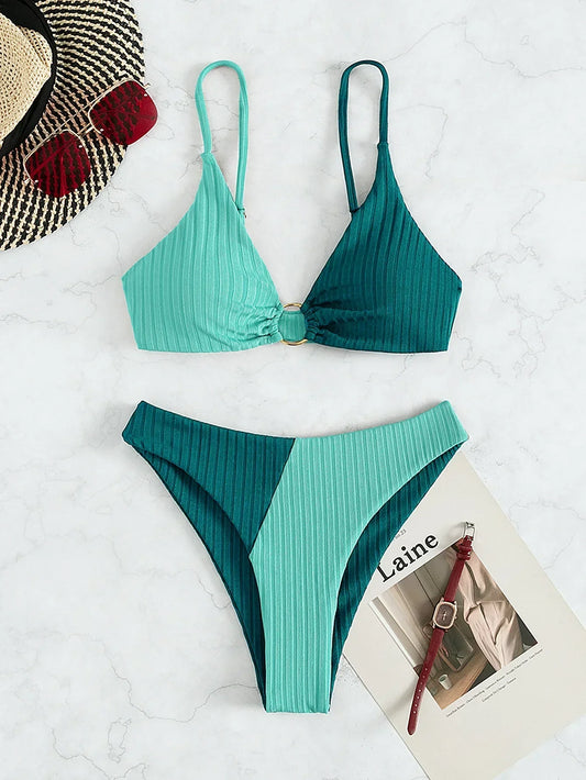 Sculpted Triangle Bikini – Halter Luxe