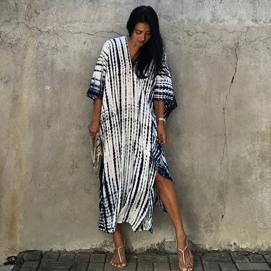 Tie-Dye Printed Luxe Throw-On