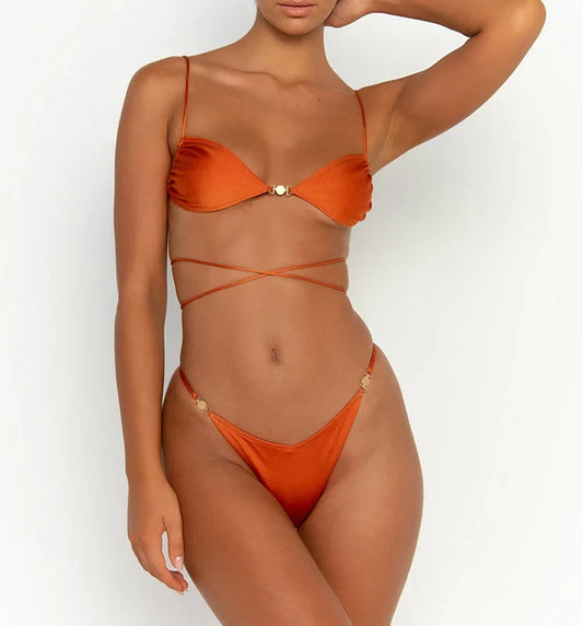 Tied Solid Vacation Wrap