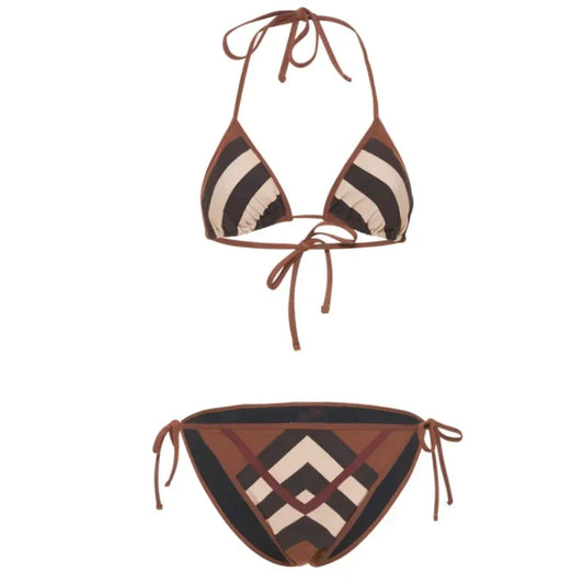 Elegant Cut-Out Bikini – Crisscross Style